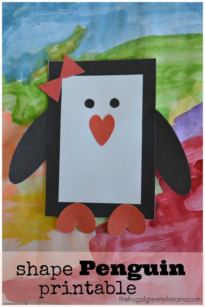 Penguin Printable Craft | 25+ Indoor Winter Activities for Kids