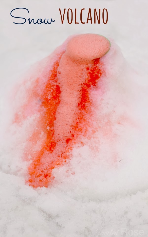 Snow Volcano | 25+ Indoor Winter Activities for Kids