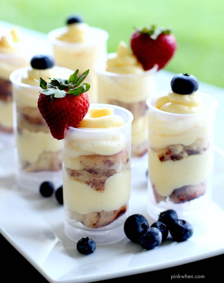 Cinnabon Cinnamon Roll Cheesecake Shooters | Sweet Treats for Showers