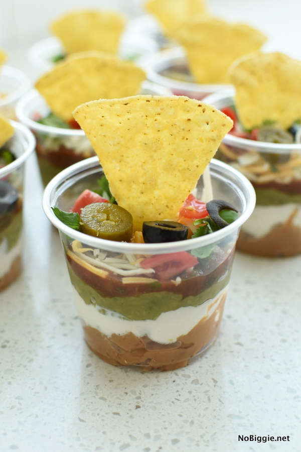 Mexican Seven Layer Dip | Bridal Shower Finger Foods