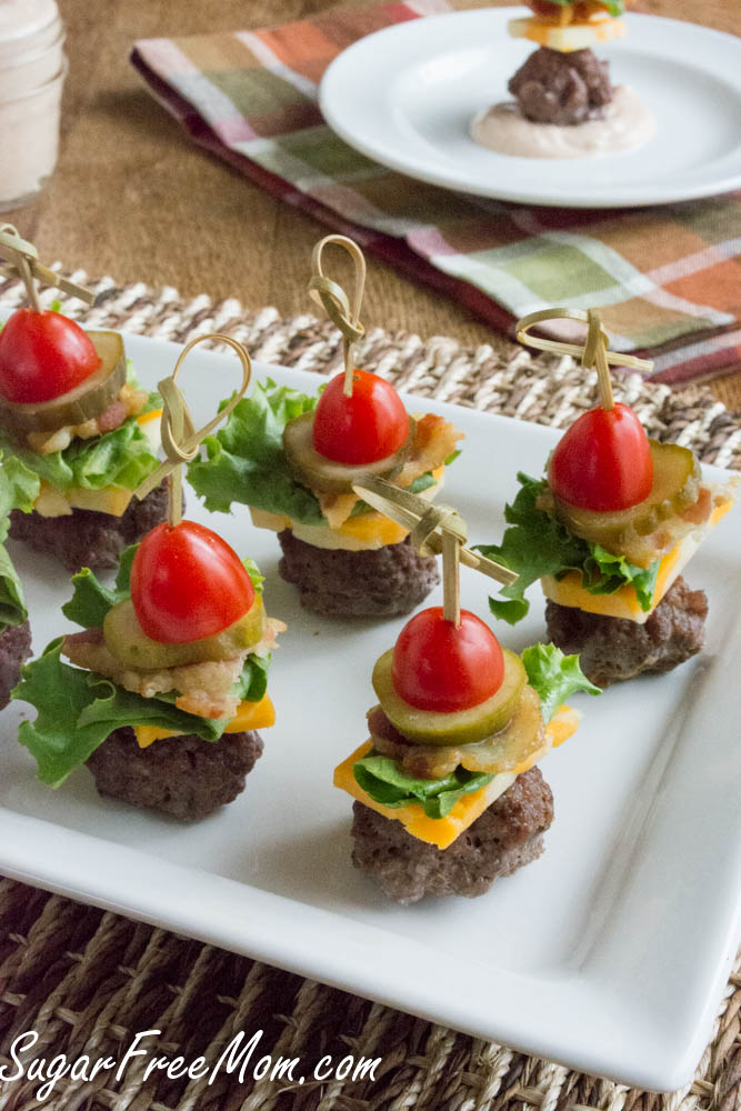 Mini Burgers on a Stick | Bridal Shower Finger Foods