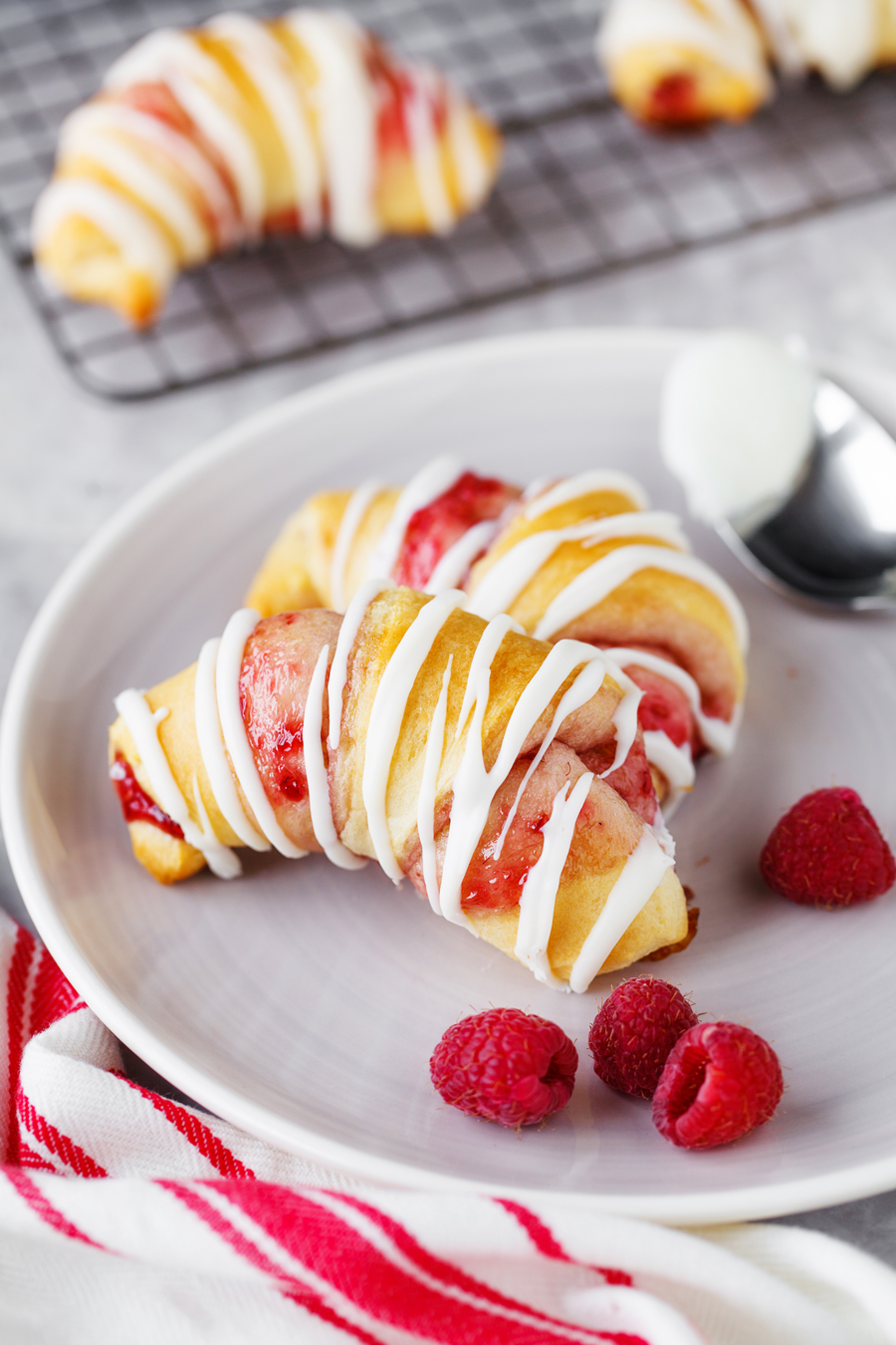 Raspberry Crescent Rolls | Sweet Treats for Showers