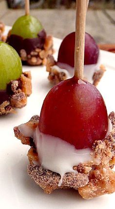 Toffee Grapes | Sweet Treats for Showers