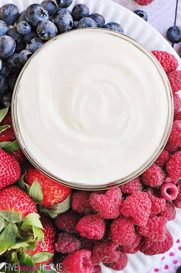 White Chocolate Cheesecake Fruit Dip | Sweet Treats for Showers