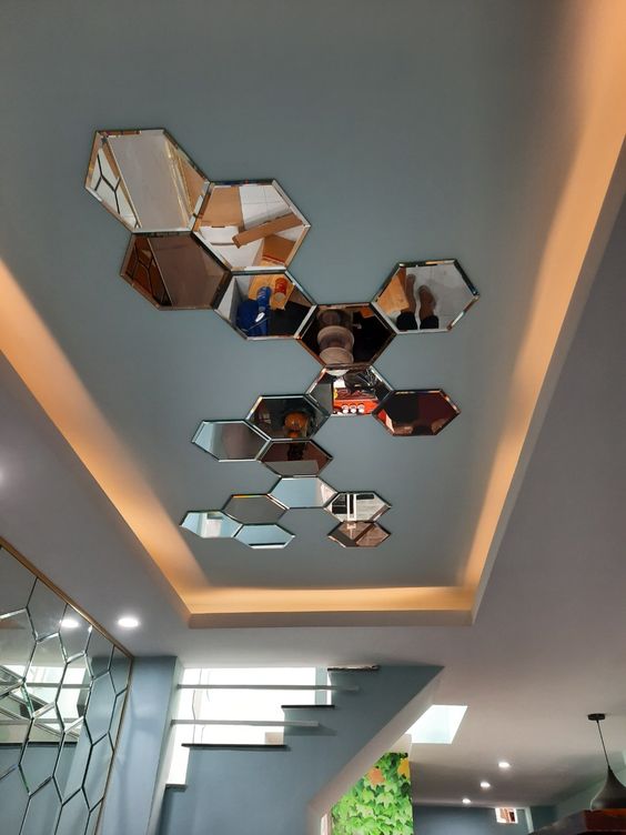 L-Shape Hall False Ceiling Design