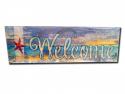 BEACH THEMED WELCOME WOOD SIGN