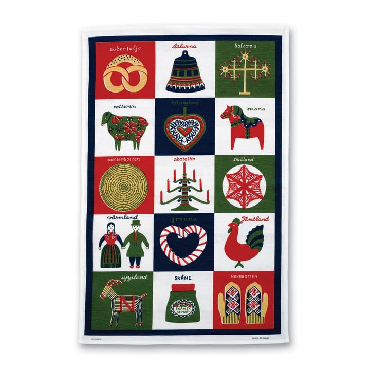 Landskap kitchen towel - multi - Almedahls