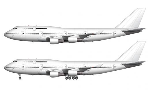 all white 747-400