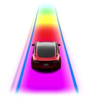 Tesla: Mario Kart's Rainbow Road / SNL Easter Egg