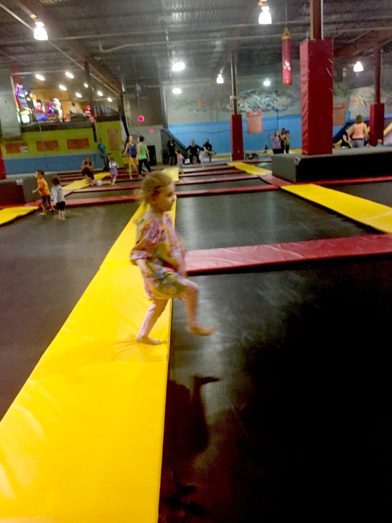 The bounce floor at Flight Trampoline Park The Joy Troupe NOVA