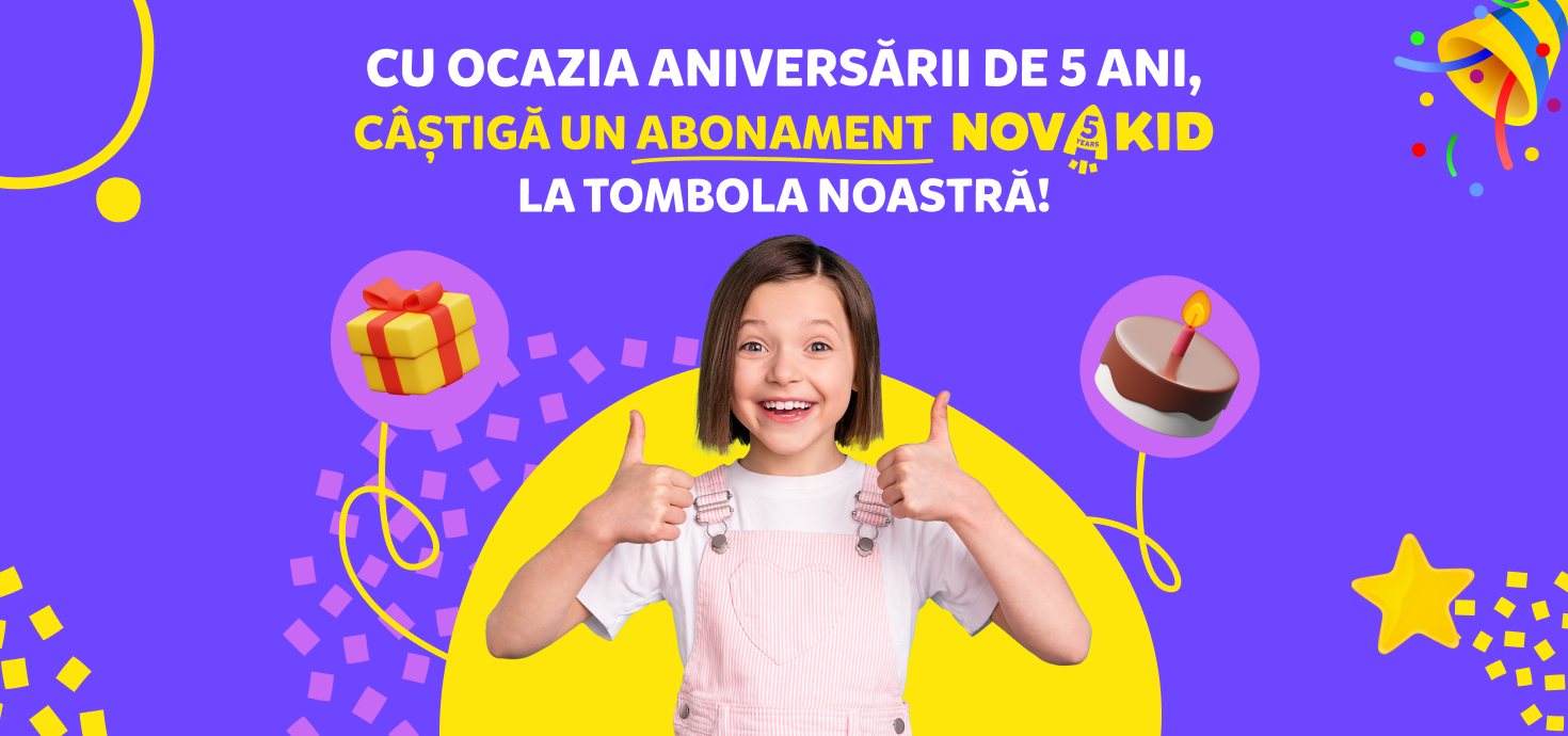 câștigă un abonament Novakid la tombola noastră