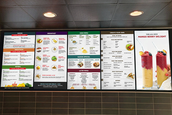 What is a Digital Menu Board? - AIScreen