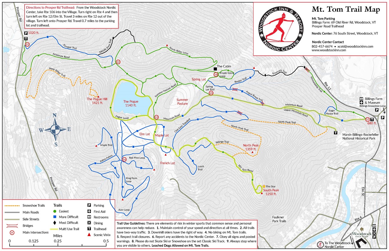 Winter Trail Usage - Marsh - Billings - Rockefeller National Historical ...