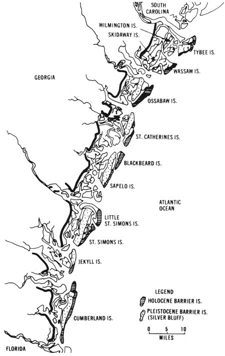 Barrier Islands Map