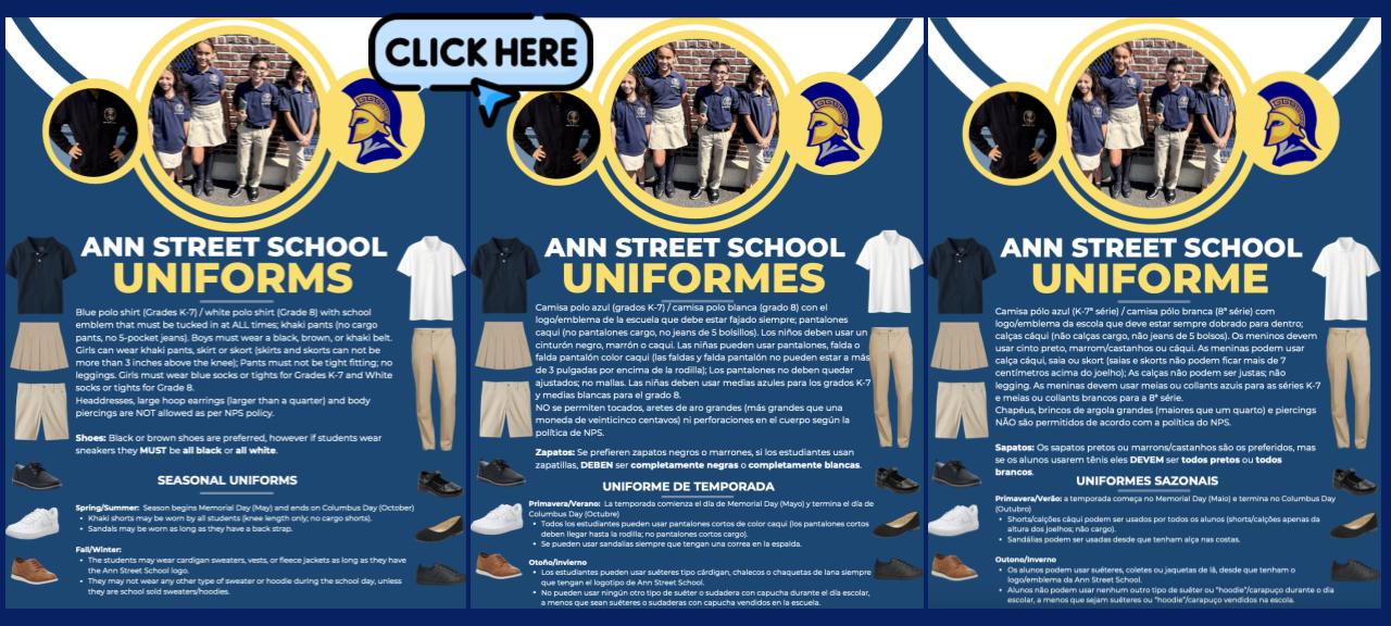 Ann Street School Uniforms