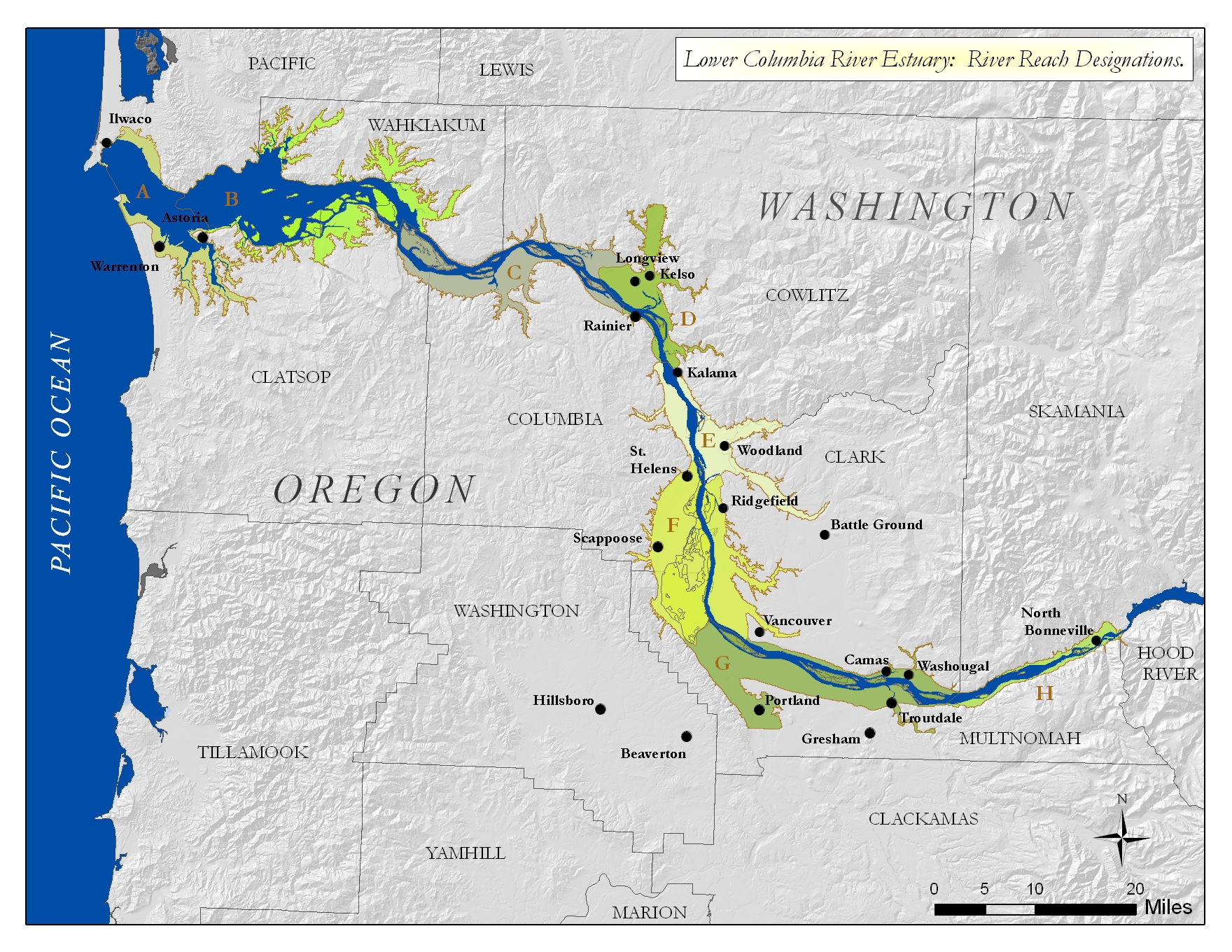 Columbia River System Map