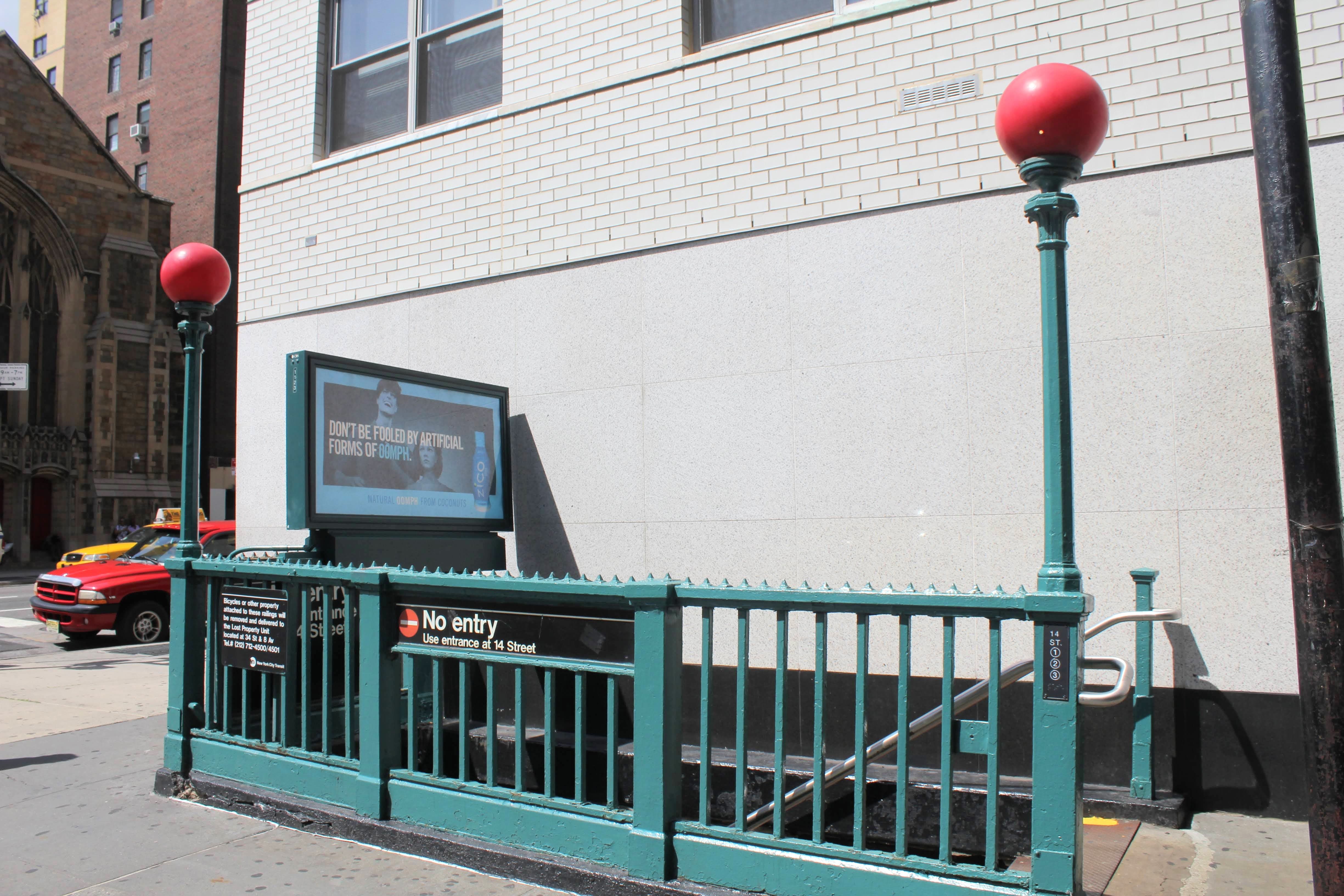 Subway Train Station Entrance