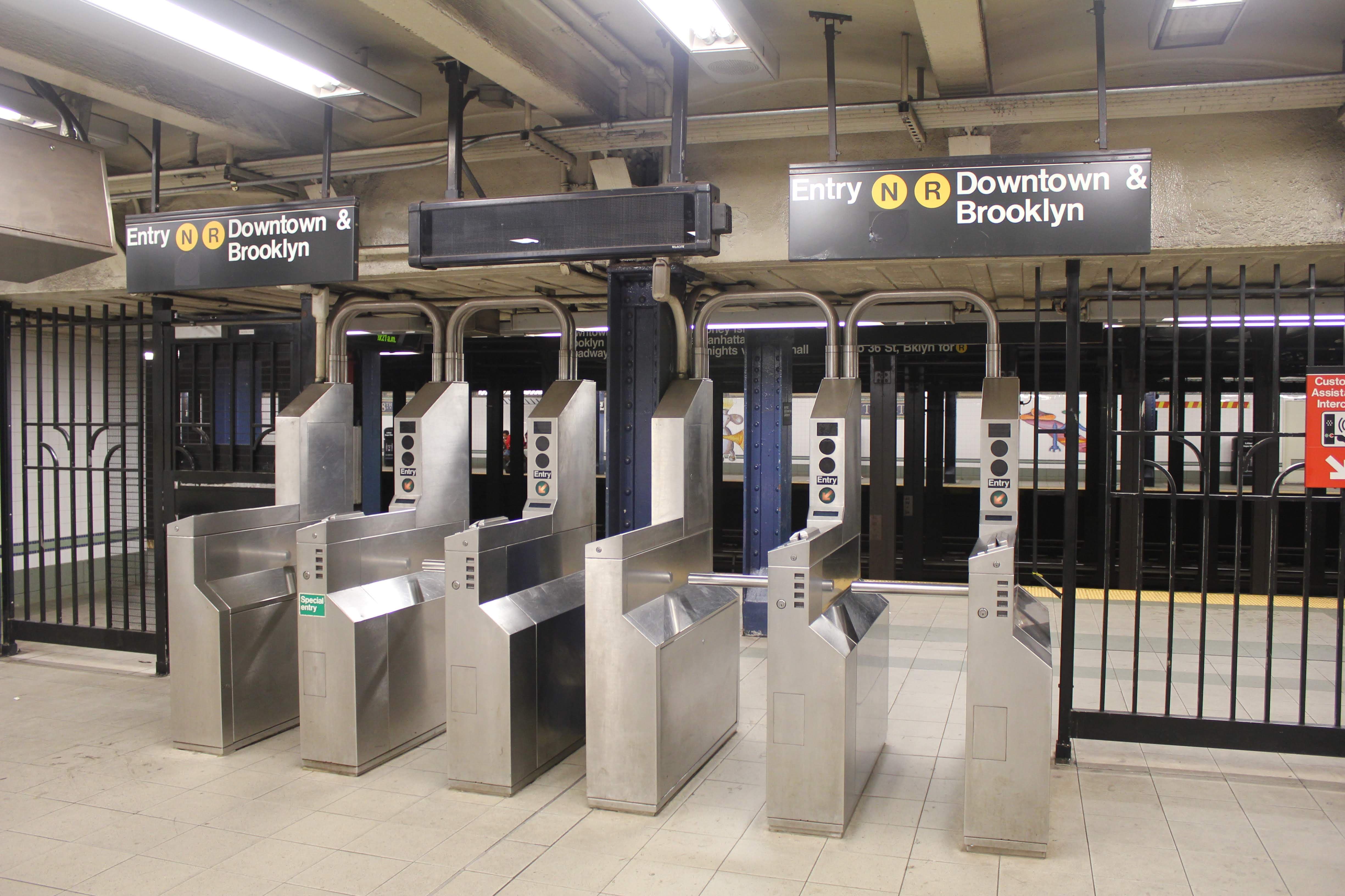 Subway Train Station Entrance