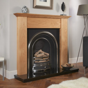 Lichfield Solid Oak Fireplace Package