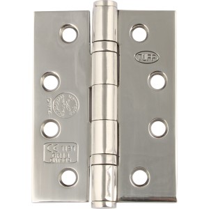 Ball Bearing Door Hinges - Polished Stainless Steel - 102 x 76mm