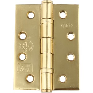 Ball Bearing Door Hinges - Electro Brassed Stainless Steel - 102 x 76mm