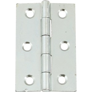 Pair of Zinc Plated Door Hinges - 75mm x 49mm