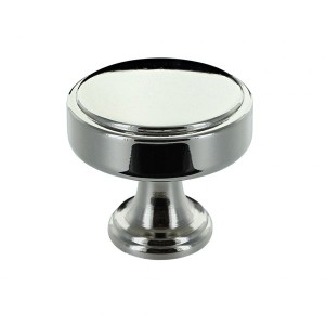 Calgary Polished Nickel Cabinet Knob - 35mm