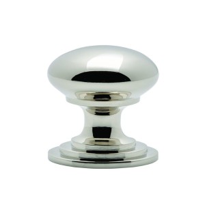 Polished Nickel Victorian Cupboard Knob | 32mm