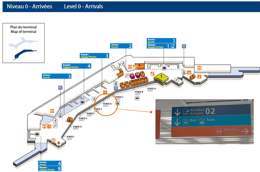 Orly Airport Map Terminal