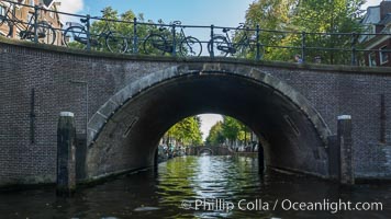 Amsterdam canals and quaint city scenery