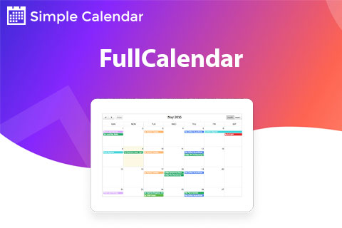 WordPress plugin Simple Calendar FullCalendar