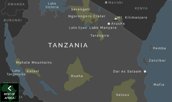 Map of Tanzania