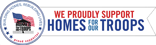 We Proudly Support Homes For Our Troops