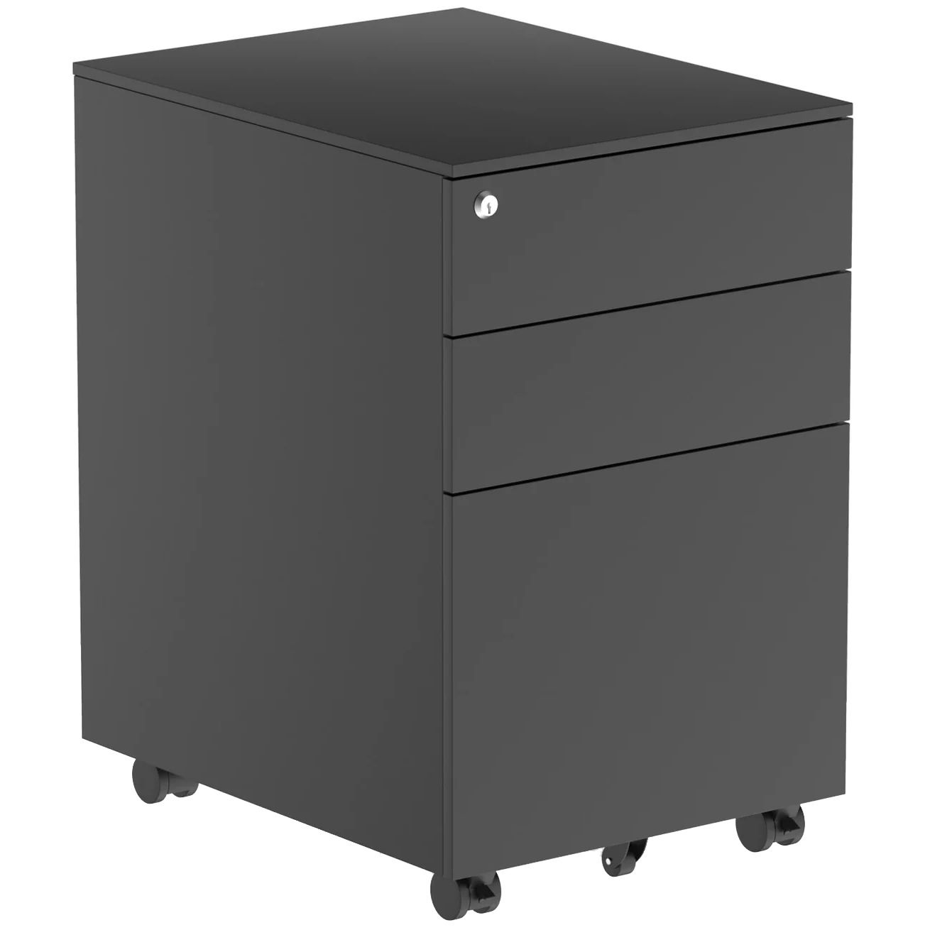 Obsidian Black Steel Under Desk Drawer Pedestals from our Office ...