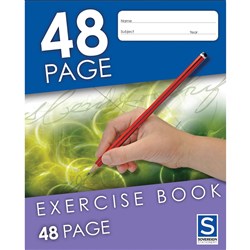 Sovereign Exercise Book 225x175mm 8mm Ruled 48 Page