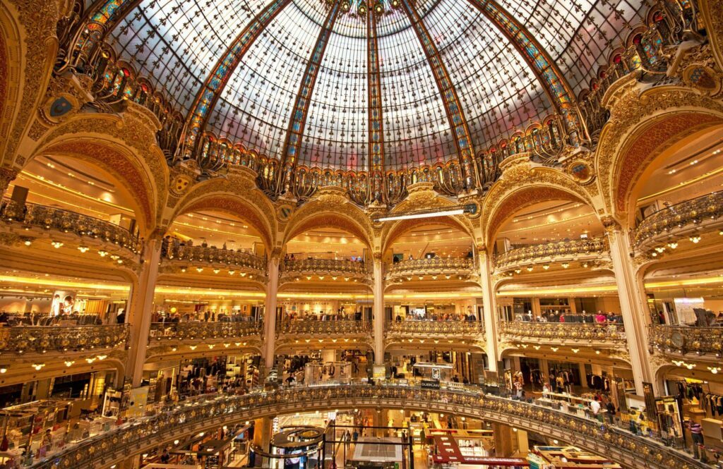 L'intérieur des Galeries Lafayette