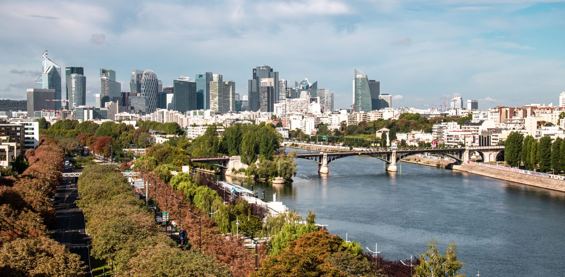 Panorama autour de La Défense et la Seine - Paris