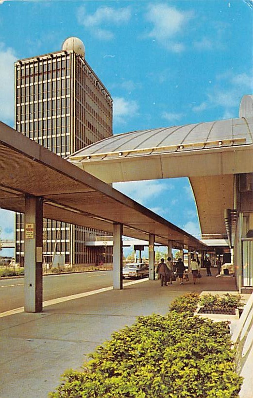 John F. Kennedy international Aerial view Airport Postcard ...