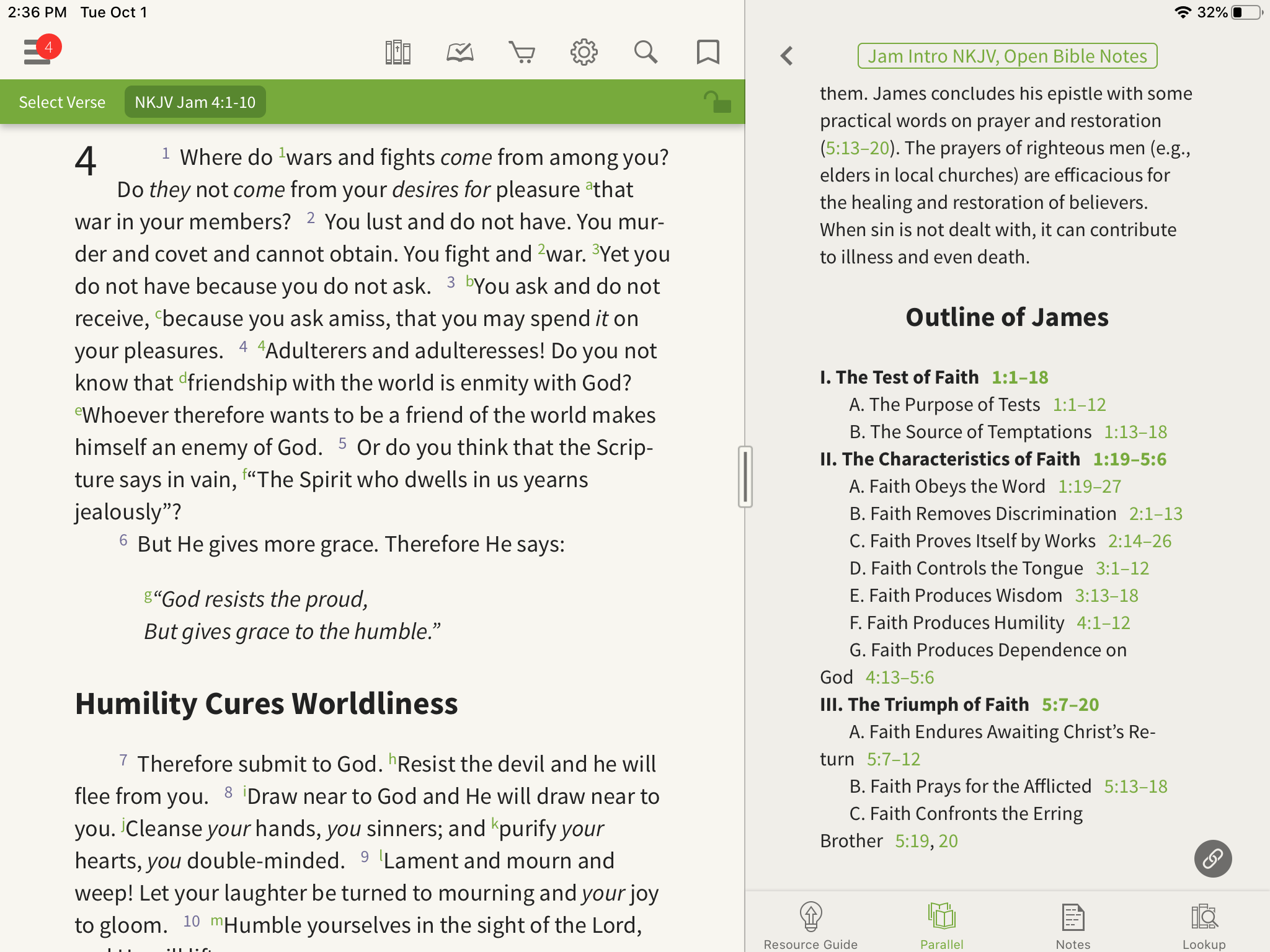 Open Bible Outline