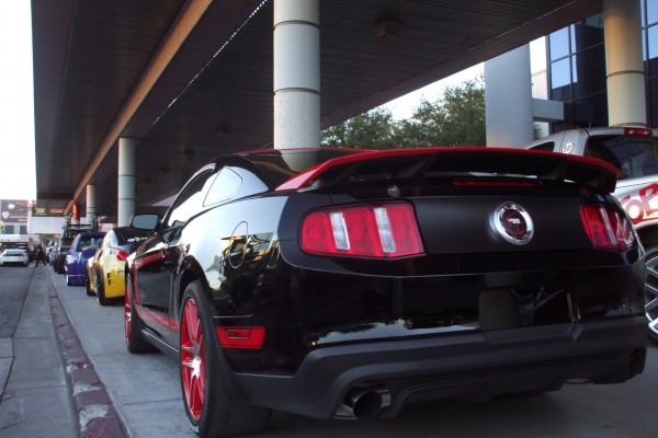 line of customized late model cars at SEMA 2012