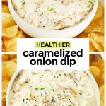 greek yogurt onion dip with kettle chips