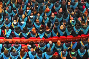 OU Graduands at a ceremony