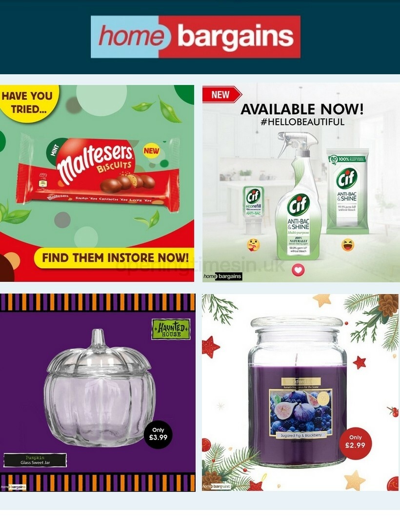 Home Bargains Offers from 7 October