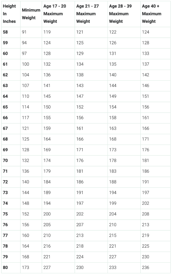 Usmc Body Fat Chart Discounts Sales | clc.cet.edu