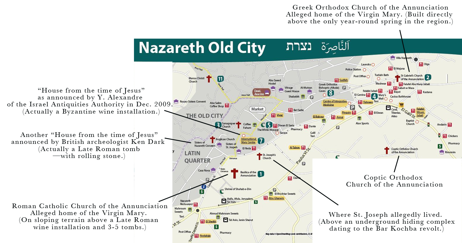 Map Of Nazareth In Biblical Times