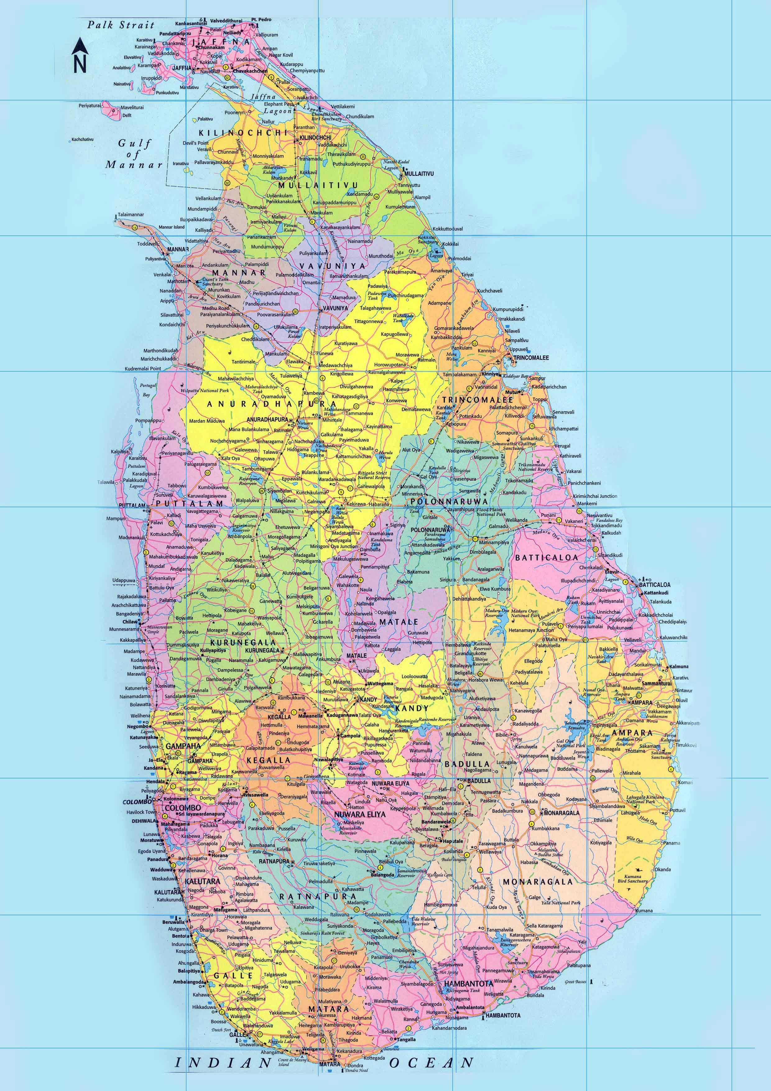 Blog De Geografia Mapa Do Sri Lanka Para Imprimir E Colorir | Images ...