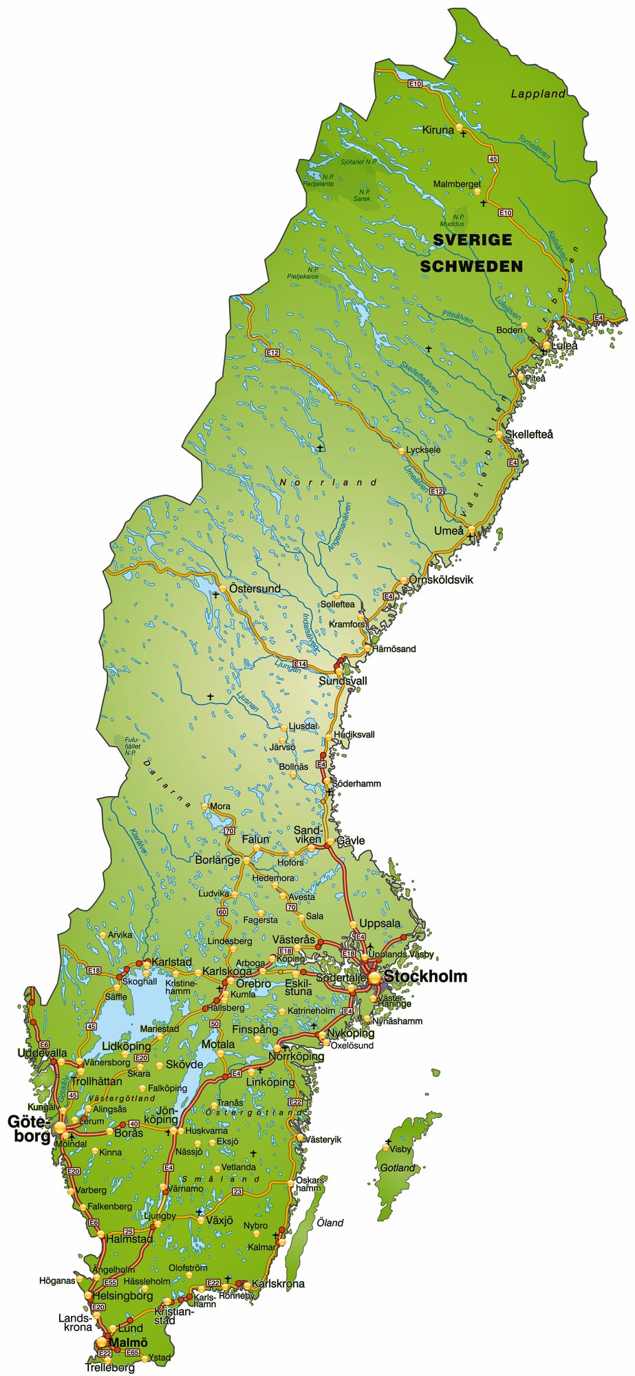 Printable Map Of Sweden Printable Maps - vrogue.co