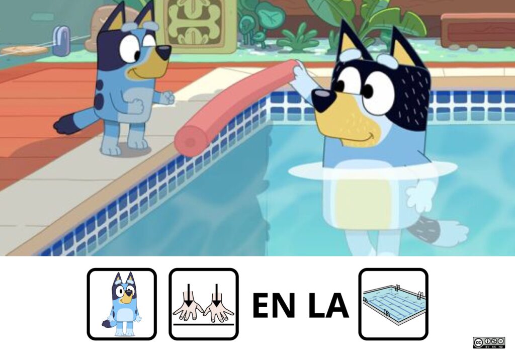 EL CUENTO DE BLUEY ADAPTADO CON PICTOGRAMAS