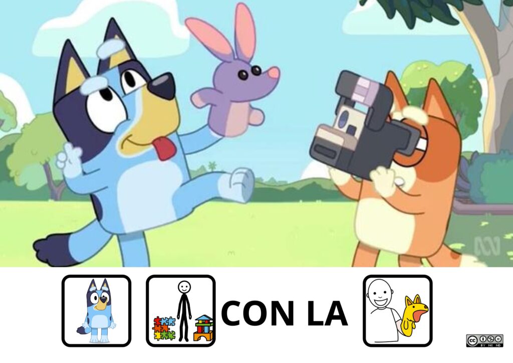 EL CUENTO DE BLUEY ADAPTADO CON PICTOGRAMAS