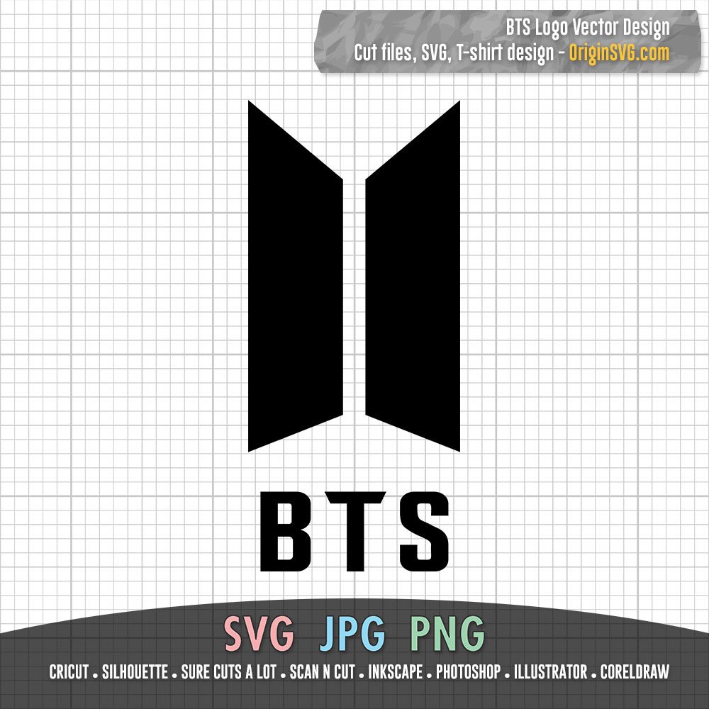 BTS Logo SVG PNG JPG Clipart Cut Files Vector Design for all Purpose ...